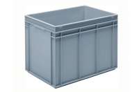 Euro Box - Plastic Solid Grey Stacking Euro Box