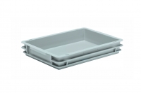 Euro Box - Plastic Solid Grey Stacking Euro Box