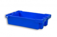 Blue Solid Stack Nest Plastic Fish Box 50kg