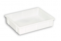 Natural Solid Plastic Stacking Tray 