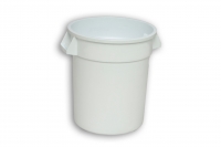 Natural Solid Plastic Nesting Bin with Handles