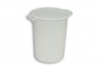 Natural Solid Plastic Nesting Bin with Handles