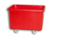 Red Solid Plastic Rectangular Nesting Truck