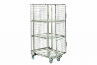 Hire Rollcage - Steel Security Roll Cage Double Folding Shelves