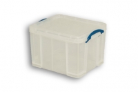 Clear Solid Plastic Stacking Storage Container Bin