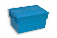 Blue Solid Plastic Stack Nest Retail Tote Bins