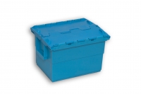 Blue Solid Plastic Stack Nest Retail Tote Bins