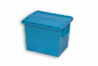 Blue Solid Plastic Stack Nest Retail Tote Bins