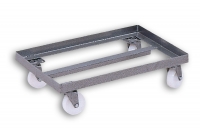 Grey Steel Metal Stacking Roller Dolly