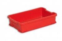 Red Solid Plastic Stacking Tray