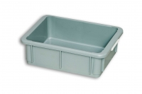 Grey Solid Plastic Stacking Tray 