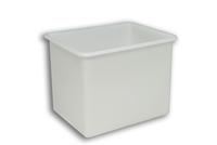 Natural Solid Plastic Rectangular Stacking Tank 